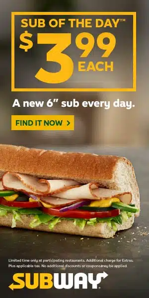Fast Food – Subway – 300×600 Fast Food - Subway - 300x600