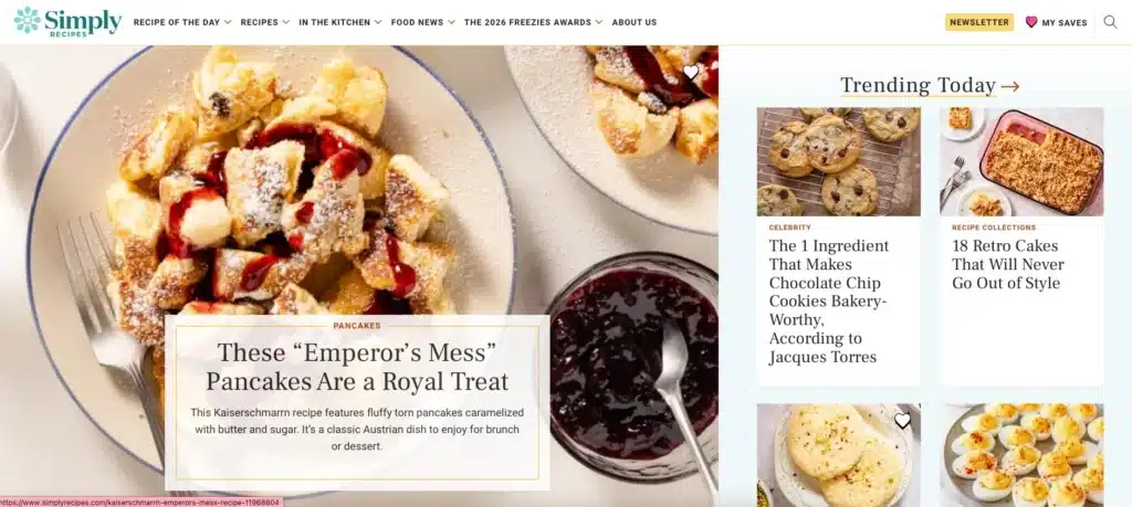 SimplyRecipes.com - Top 10 Food Websites for Advertising Campaigns SimplyRecipes.com - Top 10 Food Websites for Advertising Campaigns