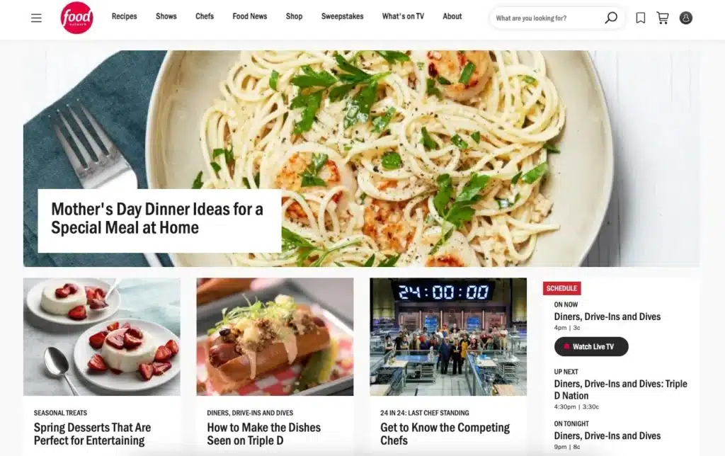Foodnetwork.com - Top 10 Food Websites for Advertising Campaigns Foodnetwork.com - Top 10 Food Websites for Advertising Campaigns