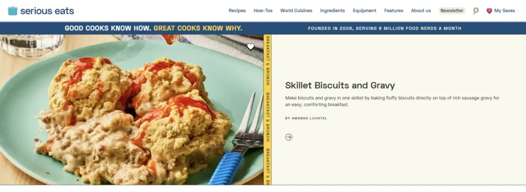 SeriousEats - Top 10 Food Websites for Advertising Campaigns