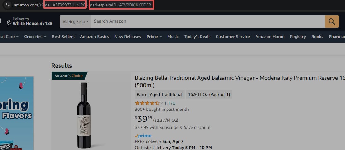 Amazon Seller ID 4