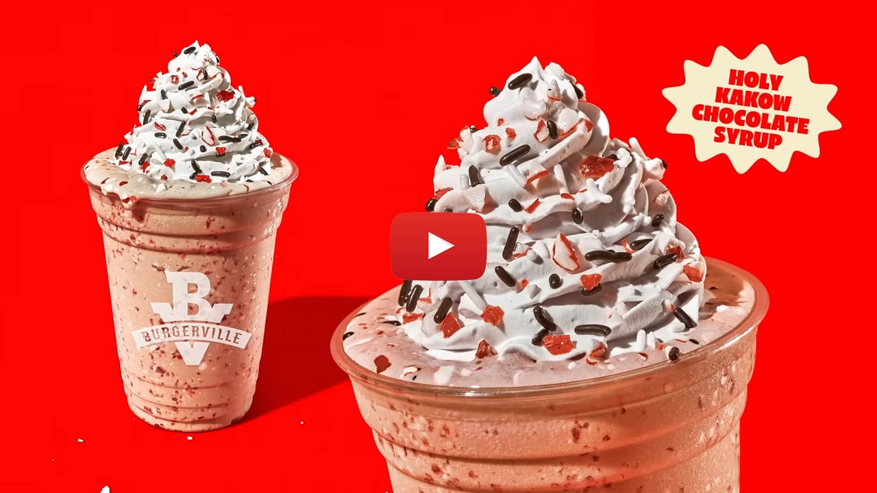 Burgerville Christmas Ad 2025 | “Holiday Shakes at Burgerville”