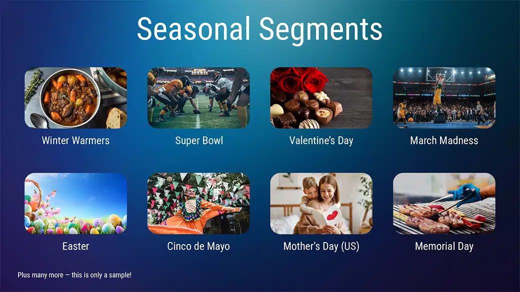 February Seasonal Segments