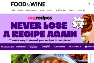 Food & Wine - Top 20 US Food Websites