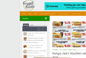 Frugalfeeds- Top 10 Australian Food Websites
