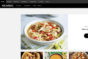 Ricardo Cuisine- Top 10 Canadian Food Websites