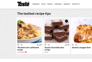 Tastelist- Top 10 Australian Food Websites