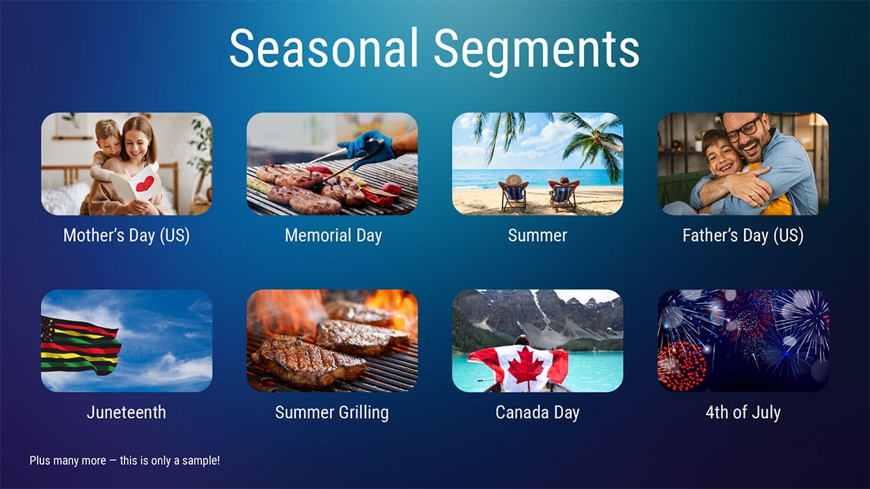 May - Seasonal Segments Slide May - Seasonal Segments Slide